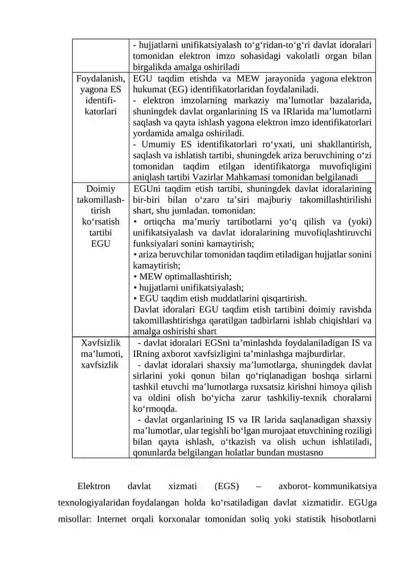 Elektron Hukumat Tizimining Ishlash Xususiyatlari 4