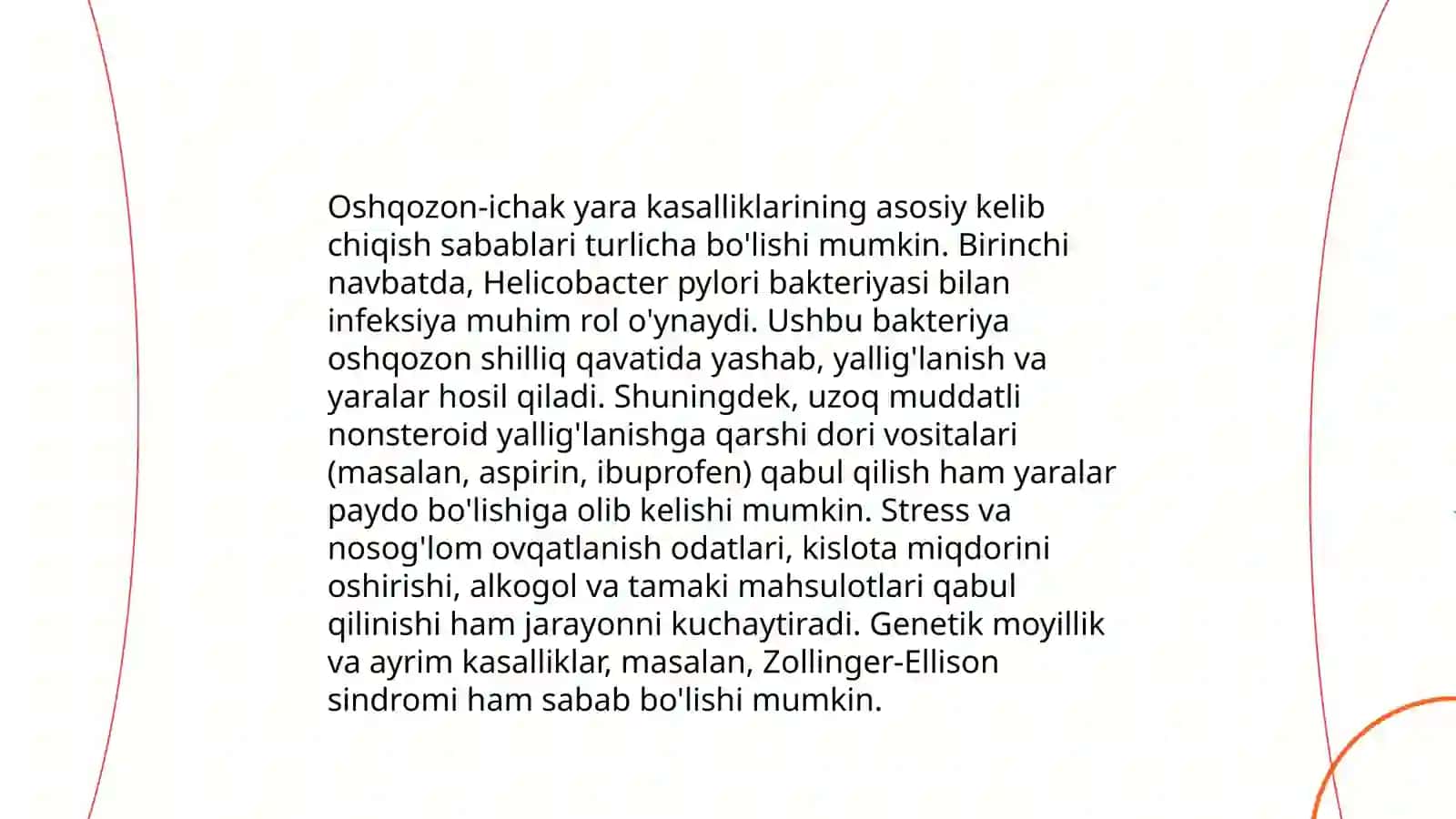 Giperasid xolatlarda va oshqozon- ichak yara kasalliklarida antasid preparatlarini qollashning biokimyoviy asoslari 4