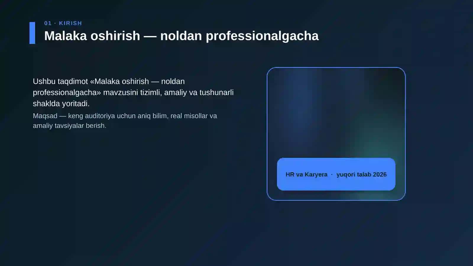 Malaka oshirish — noldan professionalgacha 4