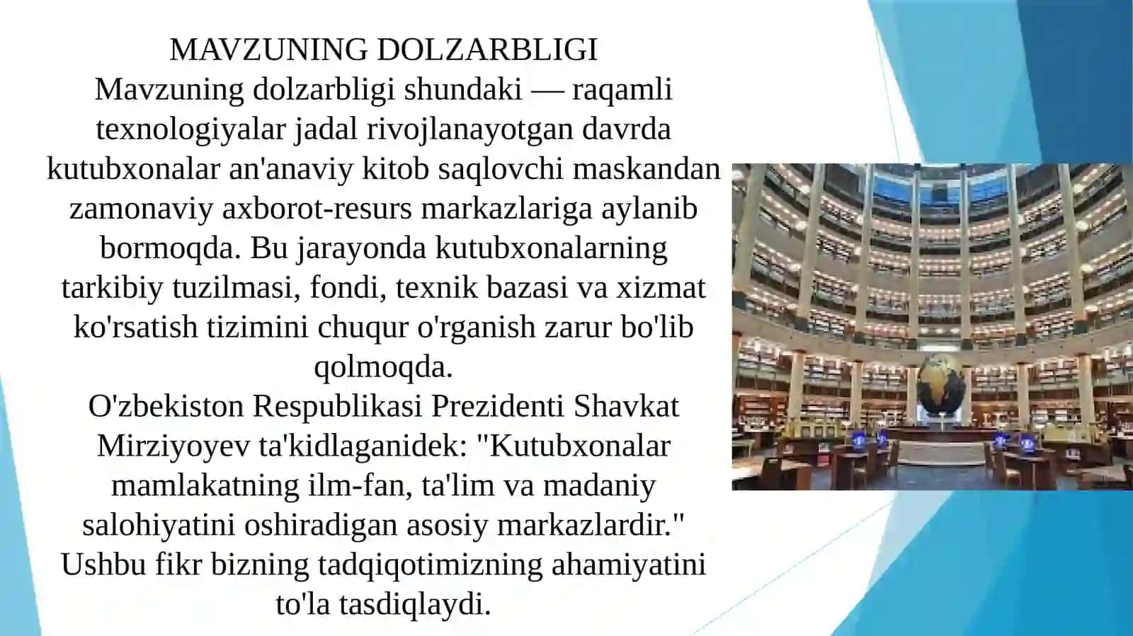 Kutubxonalarning tarkibiy xarakteristikasi 4