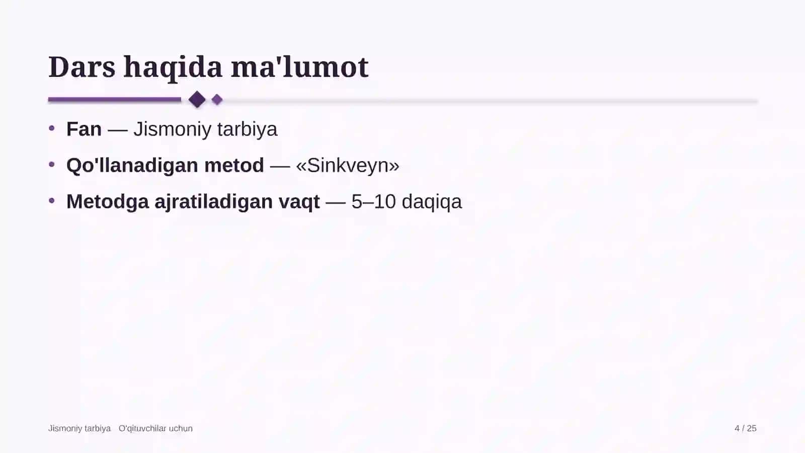 jismoniy tarbiya darslarida sinkveyn metodidan foydalanish 3203 4