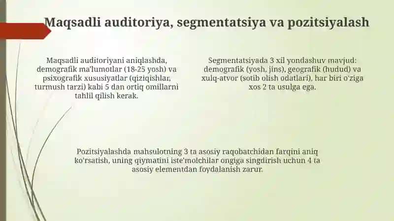 MARKETING STRATEGIYALARI 4