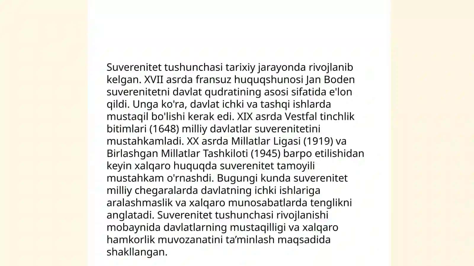Davlat suvereniteti tushunchasi 4