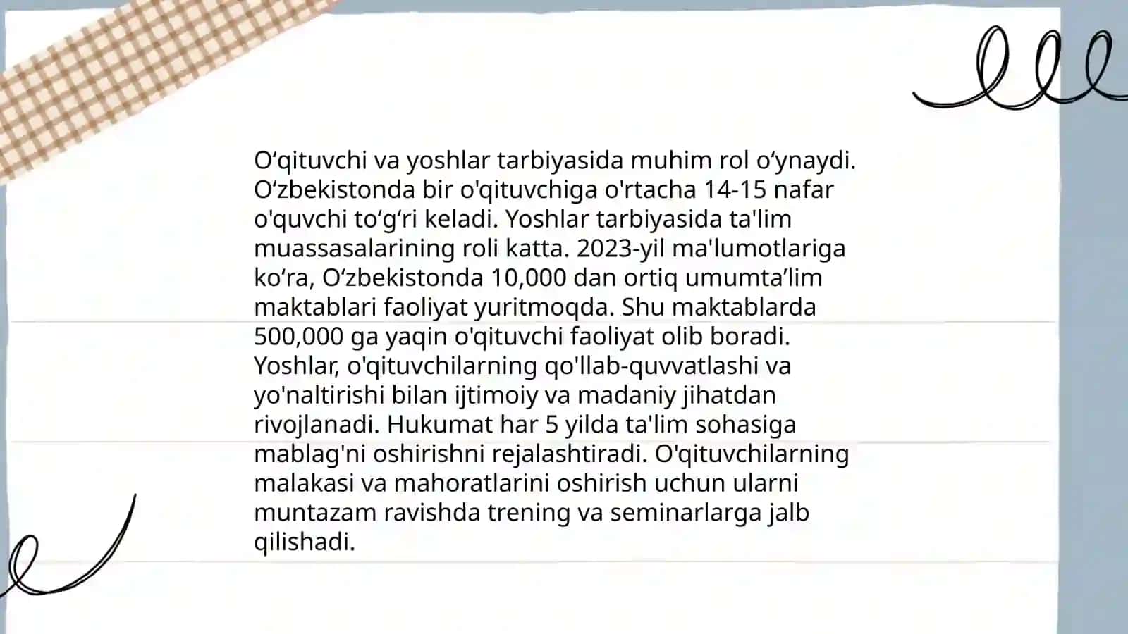 Oʻqituvchi kasbi jamiyatning bir boʻlagi 4