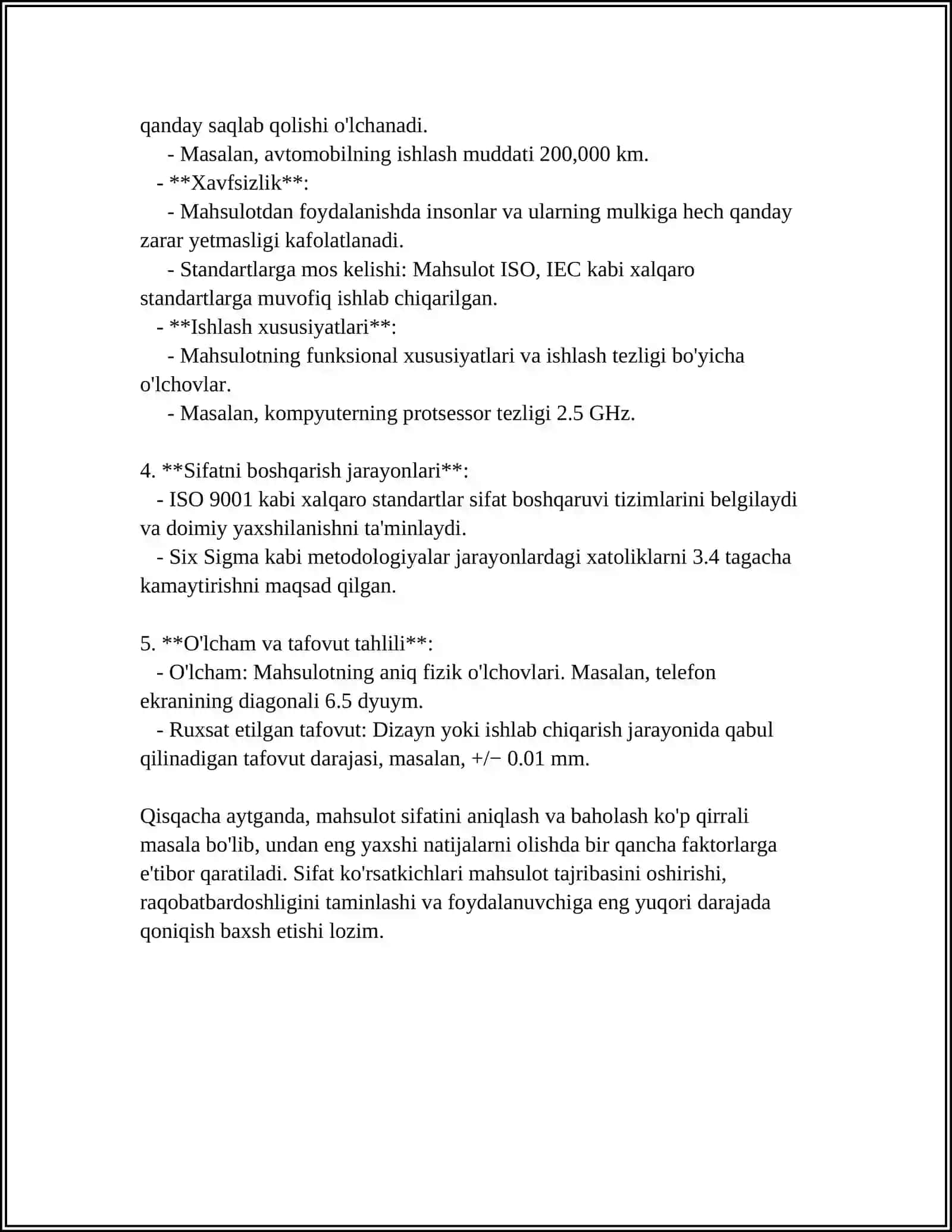 Sanoat mahsulotining sifati va uning raqobatbardoshligi 4