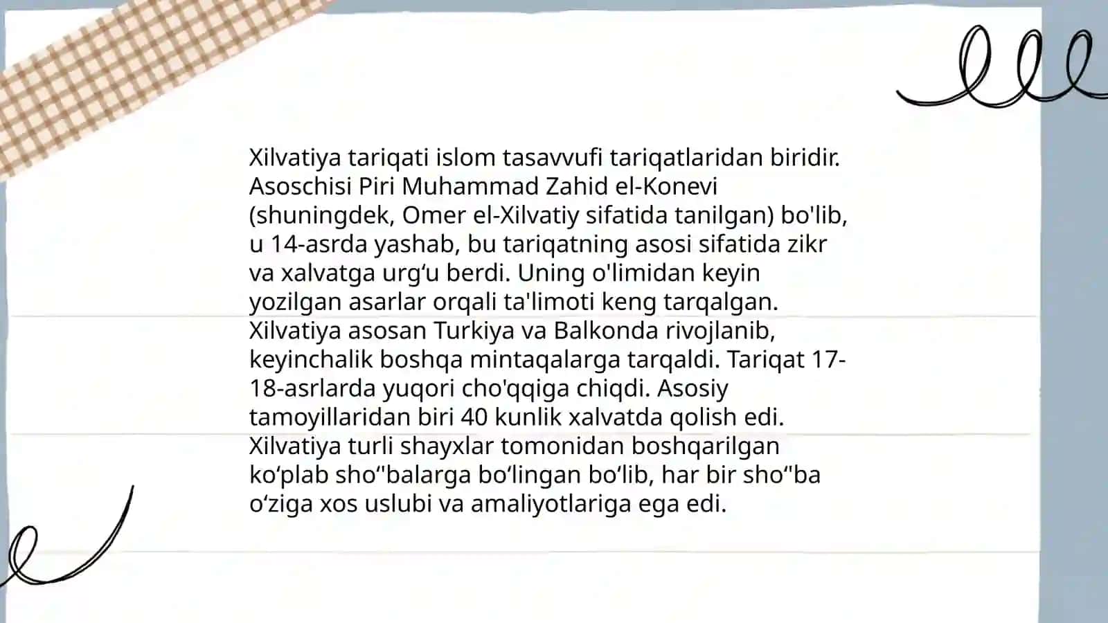 Xilvatiya tariqati 4