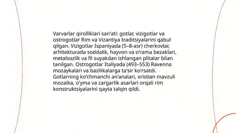 O'rta asrlarda g'arbiy Yevropa san'ati 4