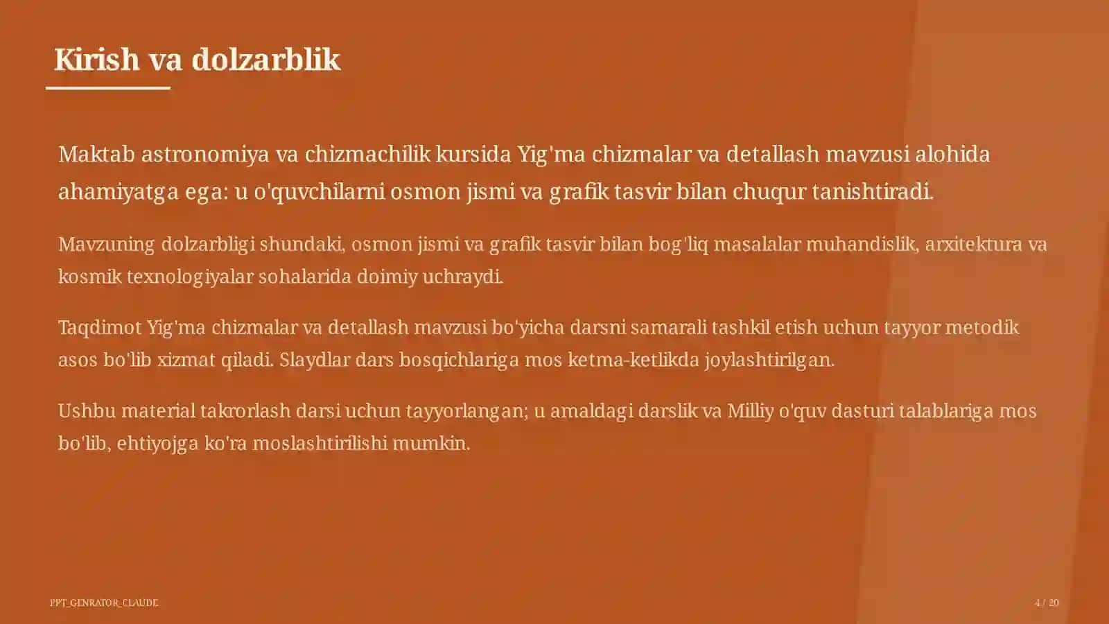 Yig'ma chizmalar va detallash (9-sinf) 4