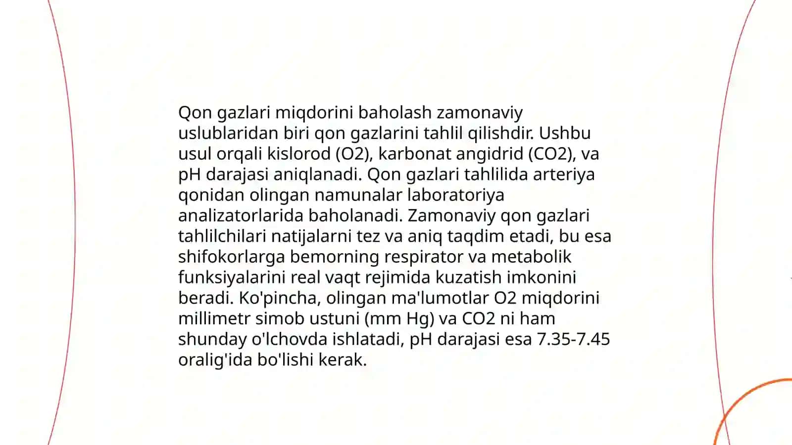 Qonda gazlar miqdorini aniqlashni Fiziologik yangi usullari 4