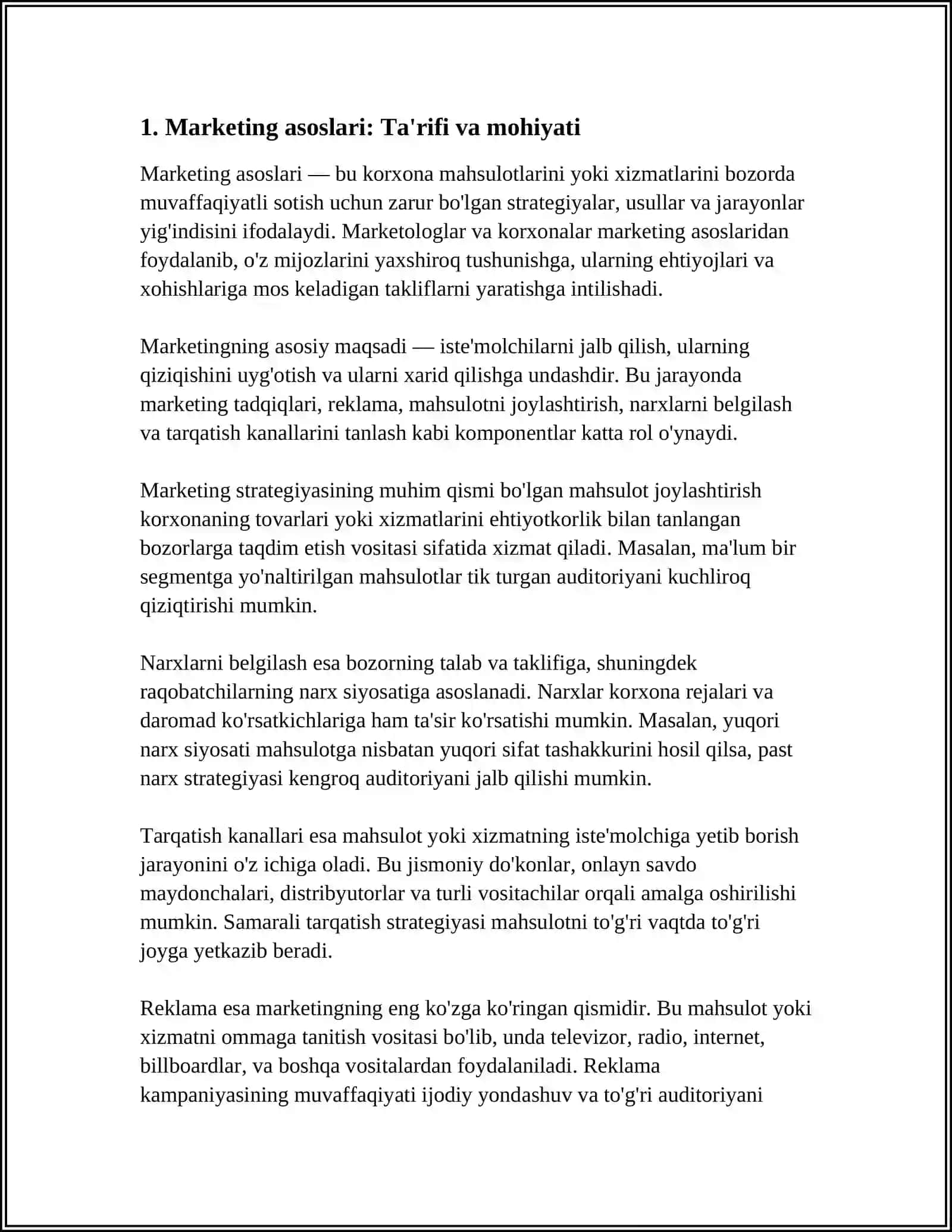 MARKETING ASOSLARI 4