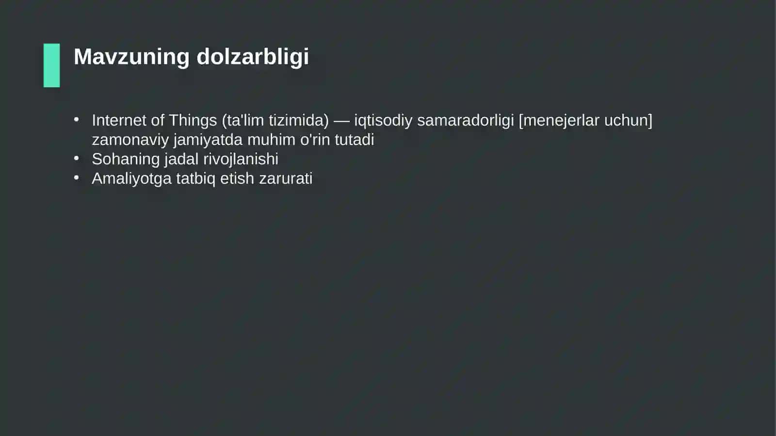 Internet of Things (ta'lim tizimida) — iqtisodiy samaradorligi [menejerlar uchun] 4