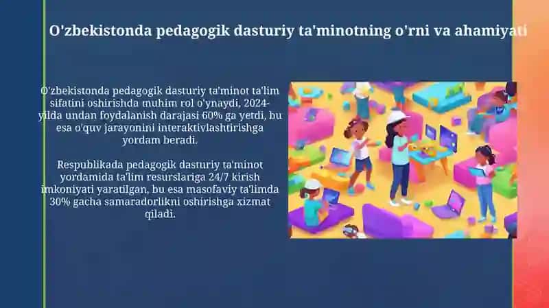 O‘zbekistonda ta’lim jarayonida pedagogik dasturiy vositalardan foydalanish tajribasi 4