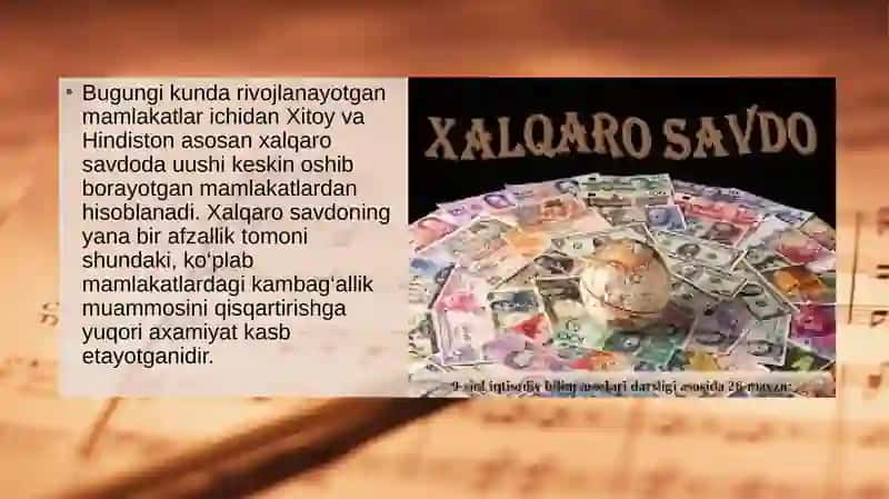 Xalqarosavdovadaromadlartaqsimlanishi 4