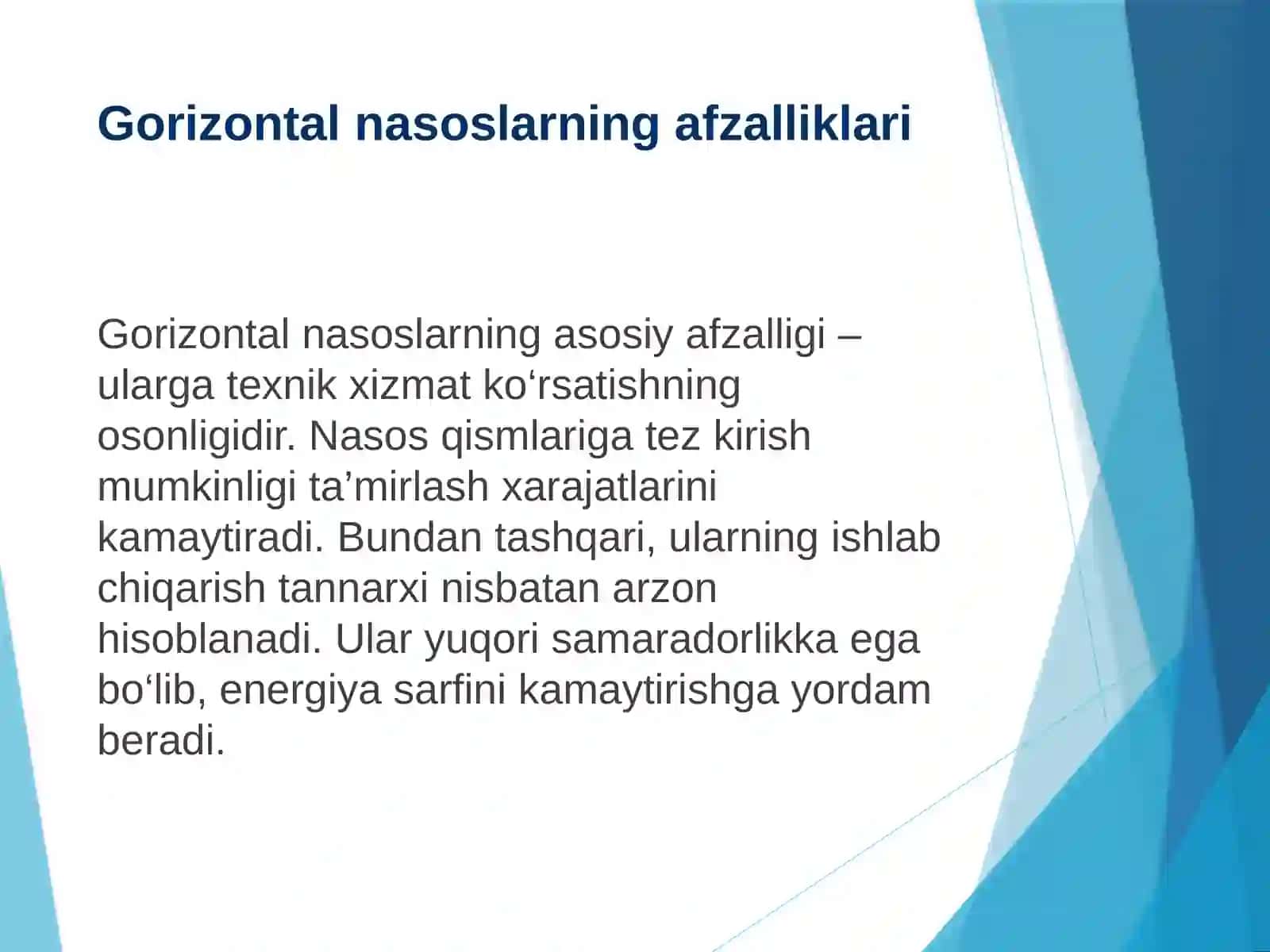PARRAKLI NASOSLARNING GORIZONTAL VA VERTIKAL TURLARI 4