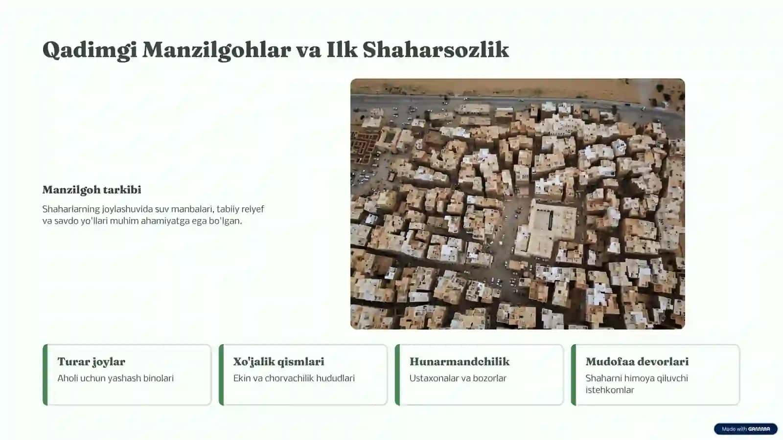 O‘rta Osiyo Arxitektura Tarixi | PPT 4