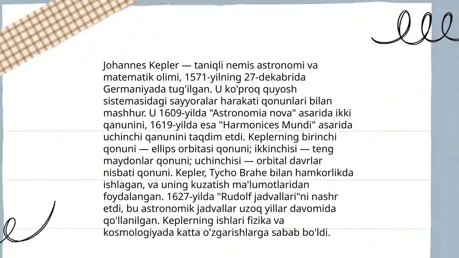 Kepler qonunlari 4