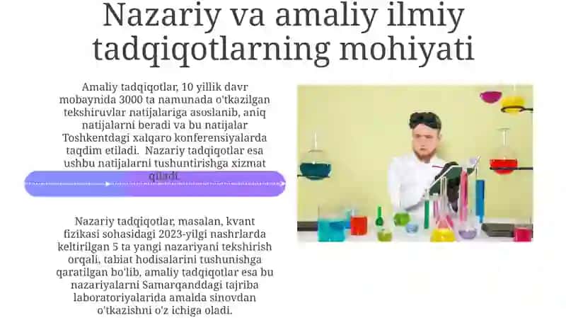 Nazariy va amaliy ilmiy izlanish 4