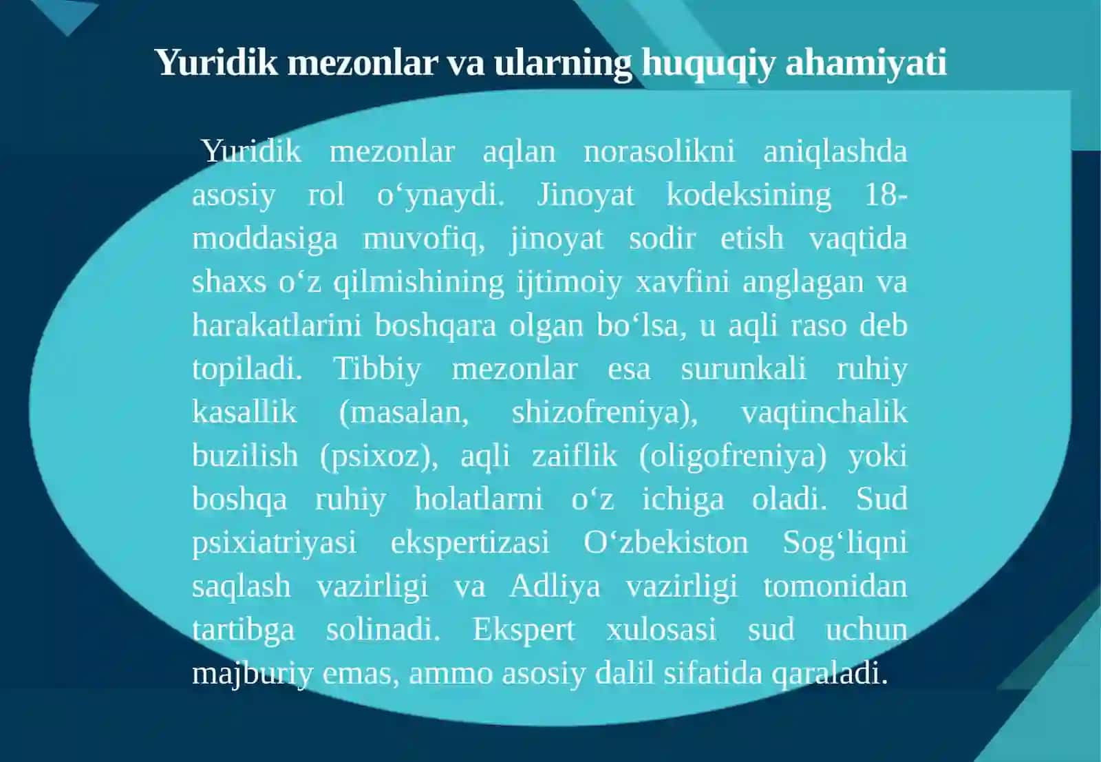 Aqlan norasolik va cheklangan norasolikning psixologik mezonlari 4