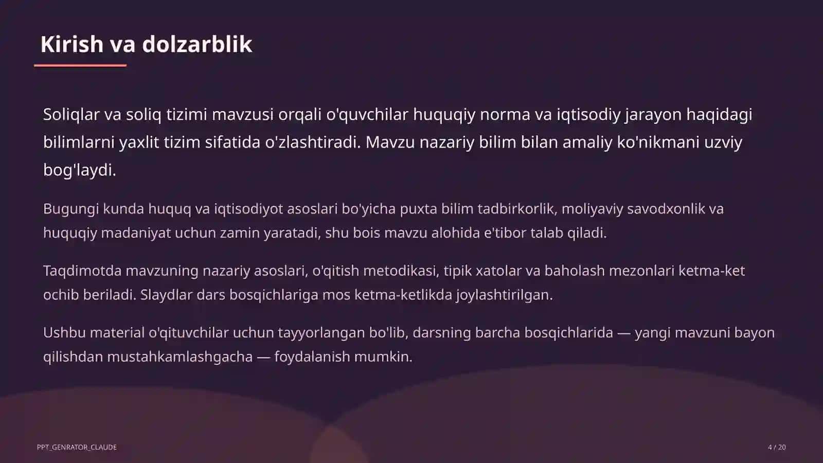 Soliqlar va soliq tizimi (10-sinf) 4