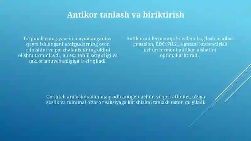 Immunoenzim taxlilining gomogen usuli 4