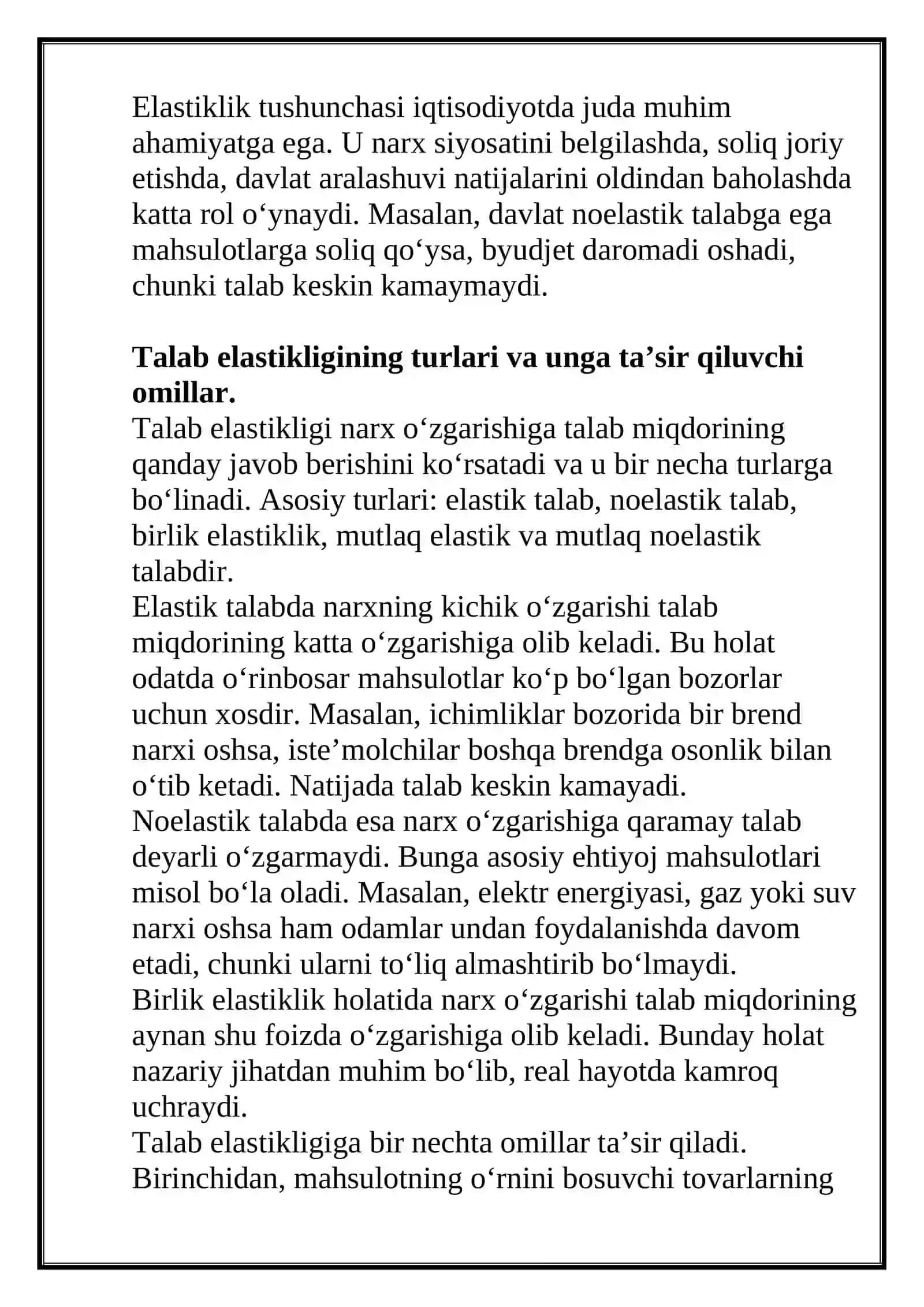 Mikroiqtisodiyot fanidan REFERAT 4