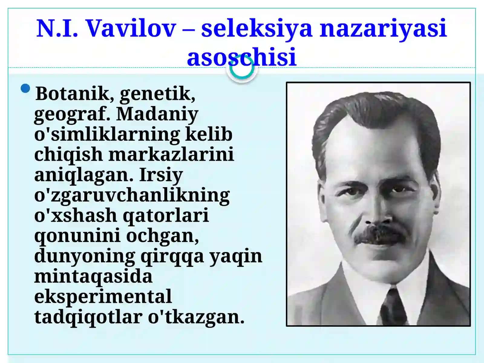 Biologiya - Seleksiya fanining maqsadi vazifalari va usullari 4