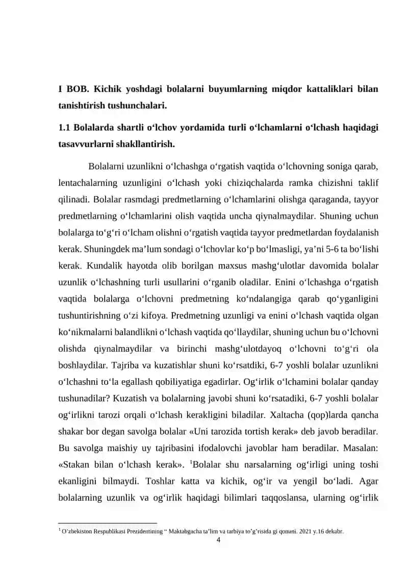 Kichik yoshdagi bolalarni buyumlarning miqdor kattaliklari bilan tanishtirishda turli vositalardan foydalanish 4