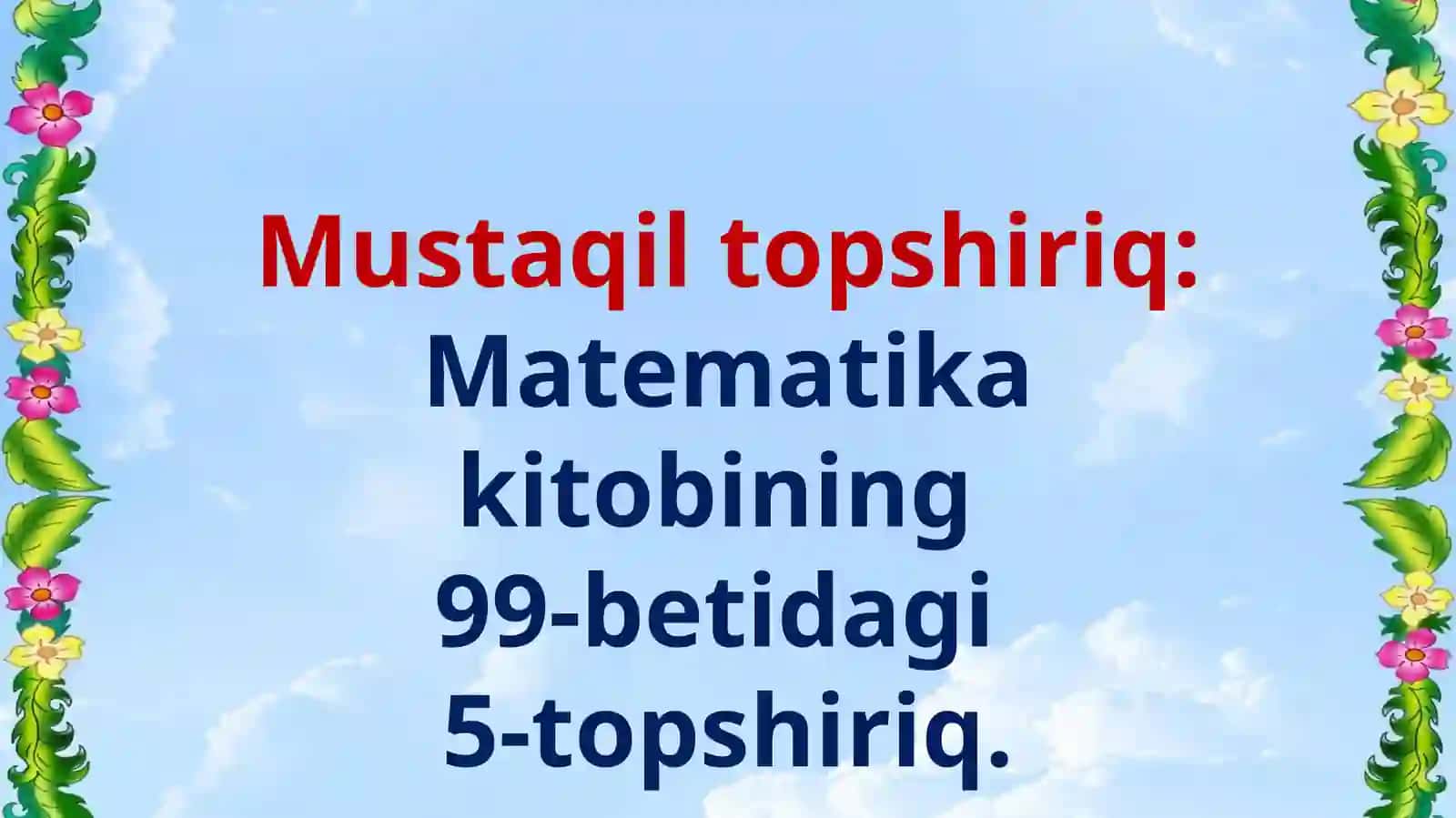 Matematika (1-sinf) 4