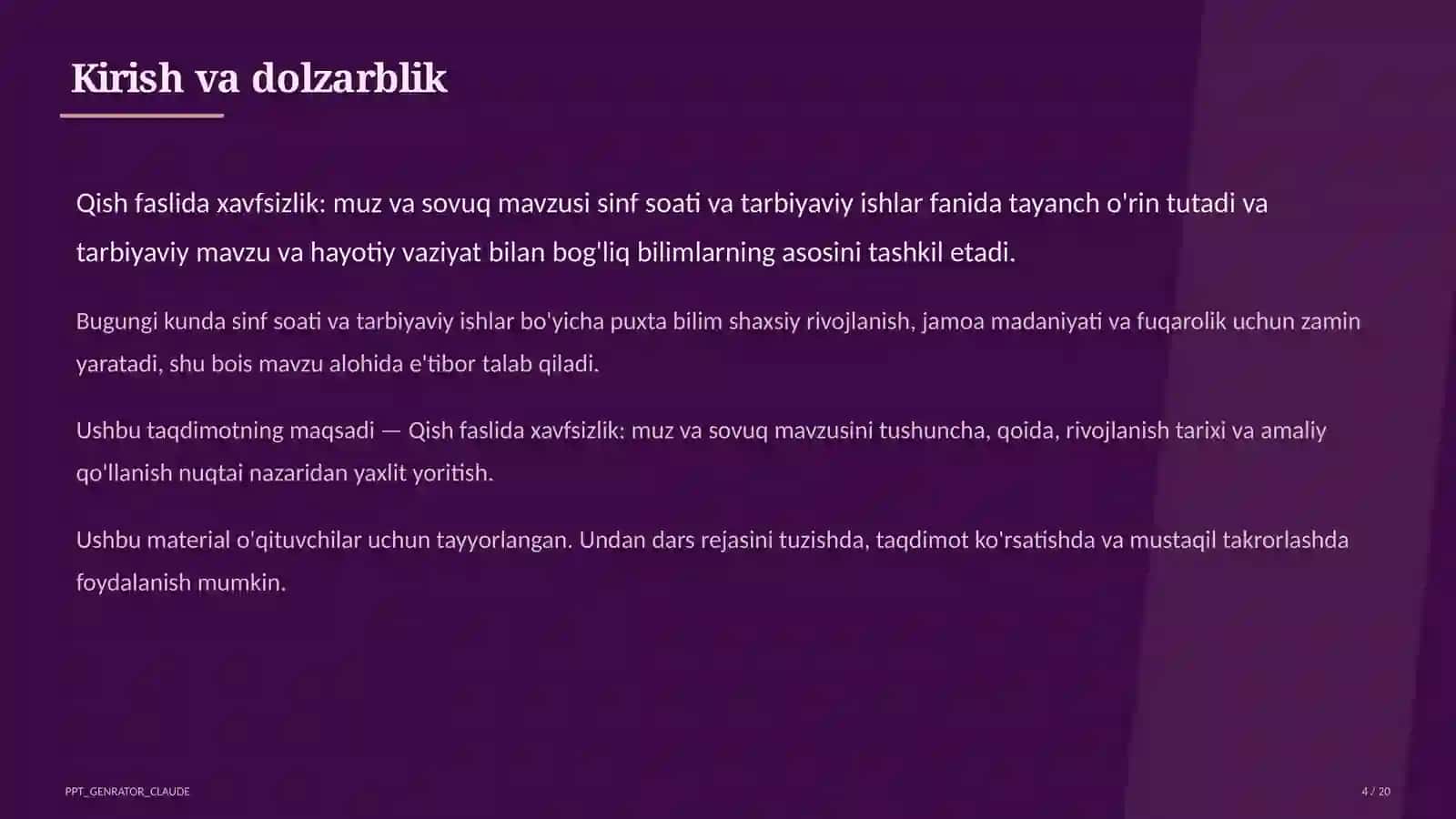 Qish faslida xavfsizlik: muz va sovuq 4