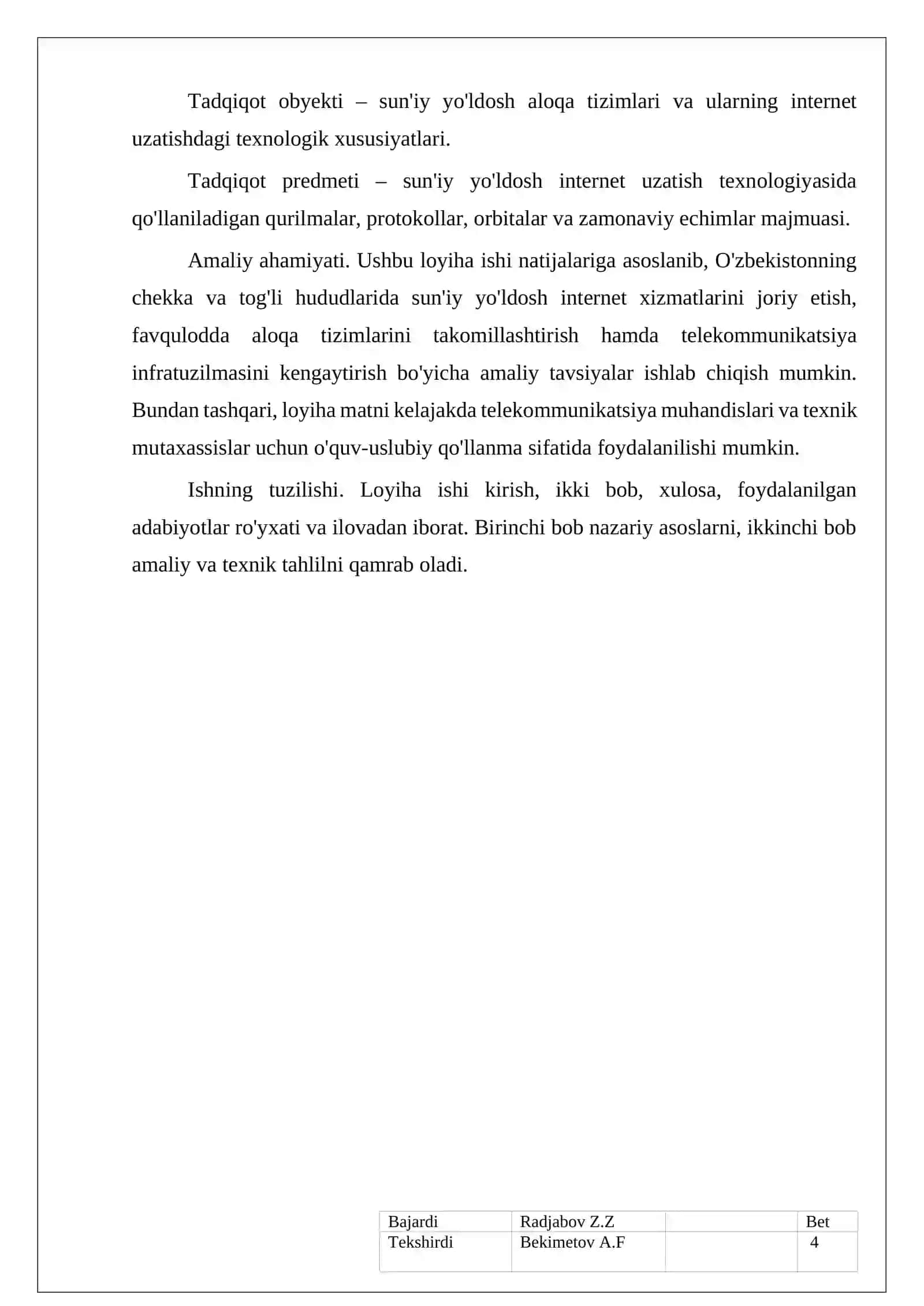 Sun’iy yo’ldosh aloqa tizimi orqali internet uzatish texnologiyasi 4