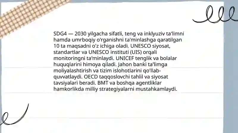 Fani: Qiyosiy pedogogika 4
