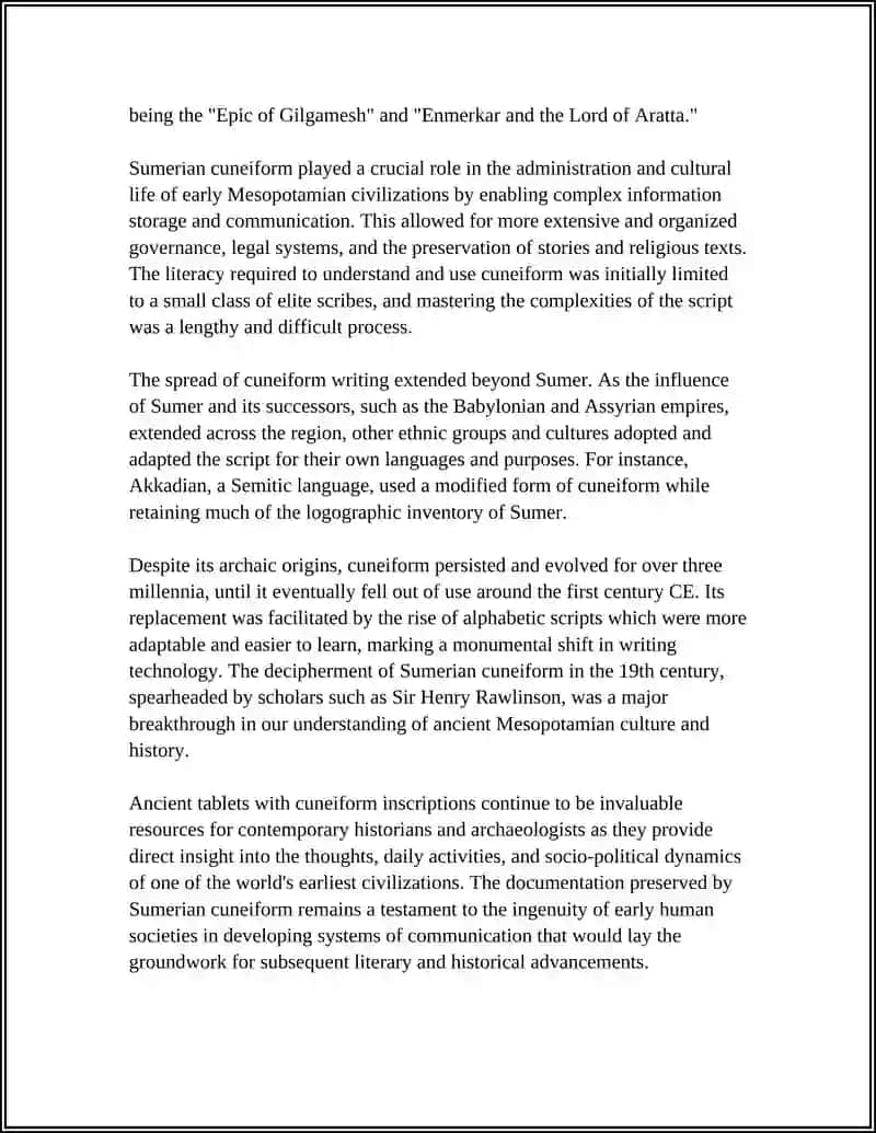 Sumerian Cuneiform Study Materials 4