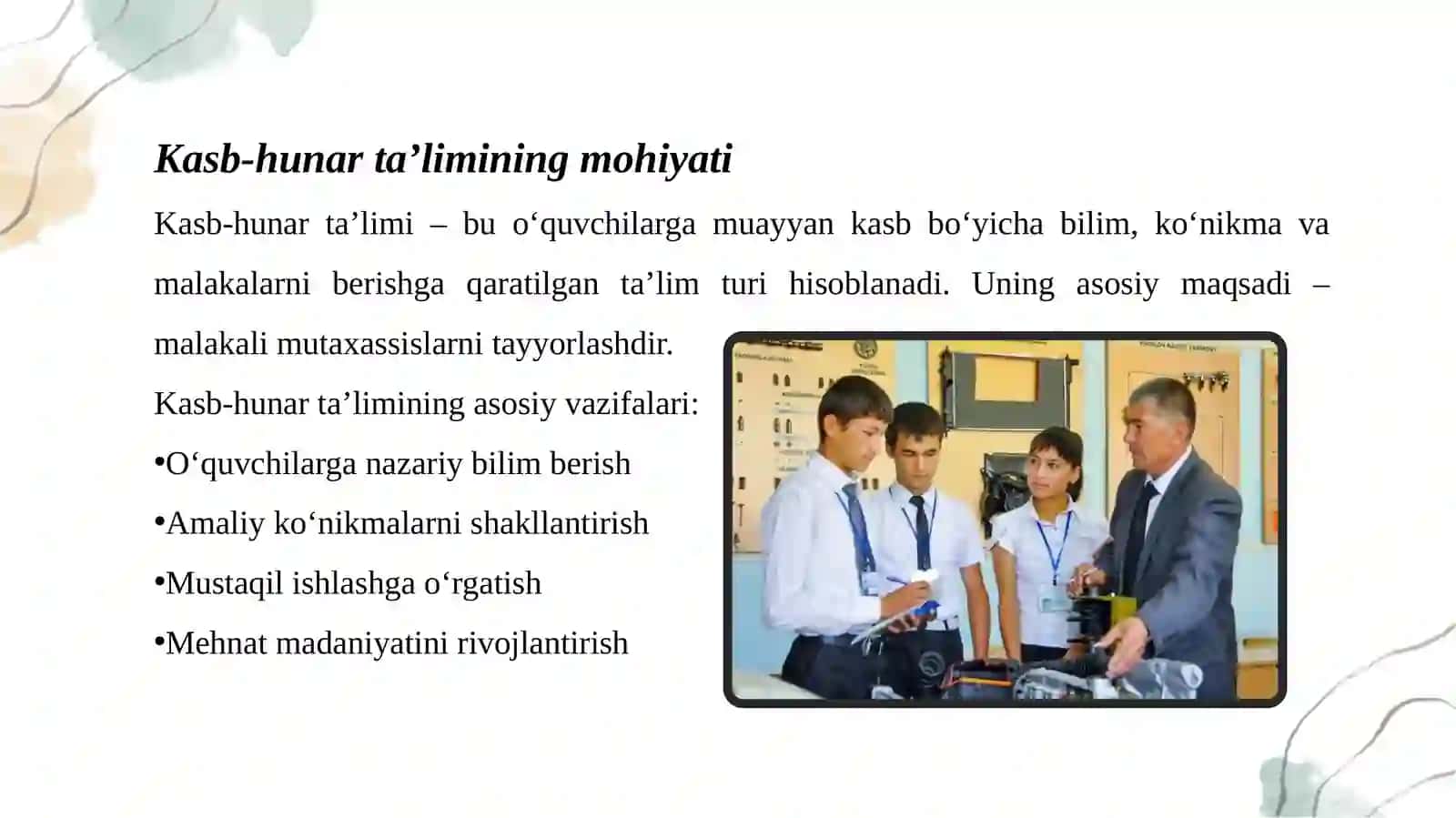 Kasb-hunartalimidanazariyavaamaliyotningbirligitamoyili 4