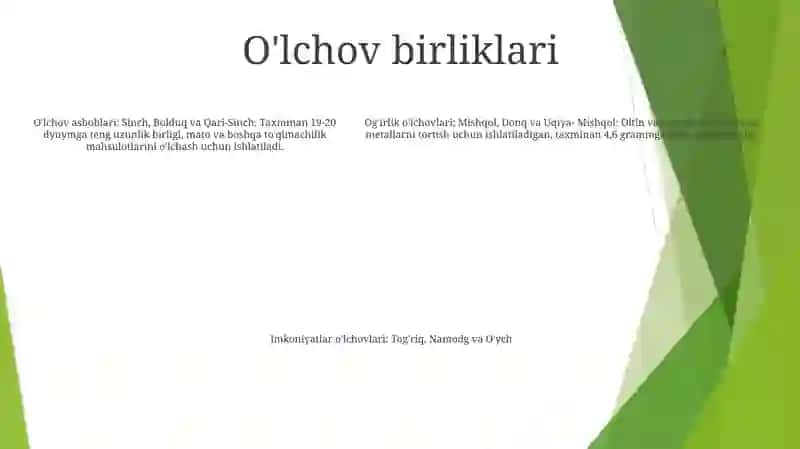 O’Lchanadigan Kattalikning Sifat Va Miqdor Tavsiflari 4
