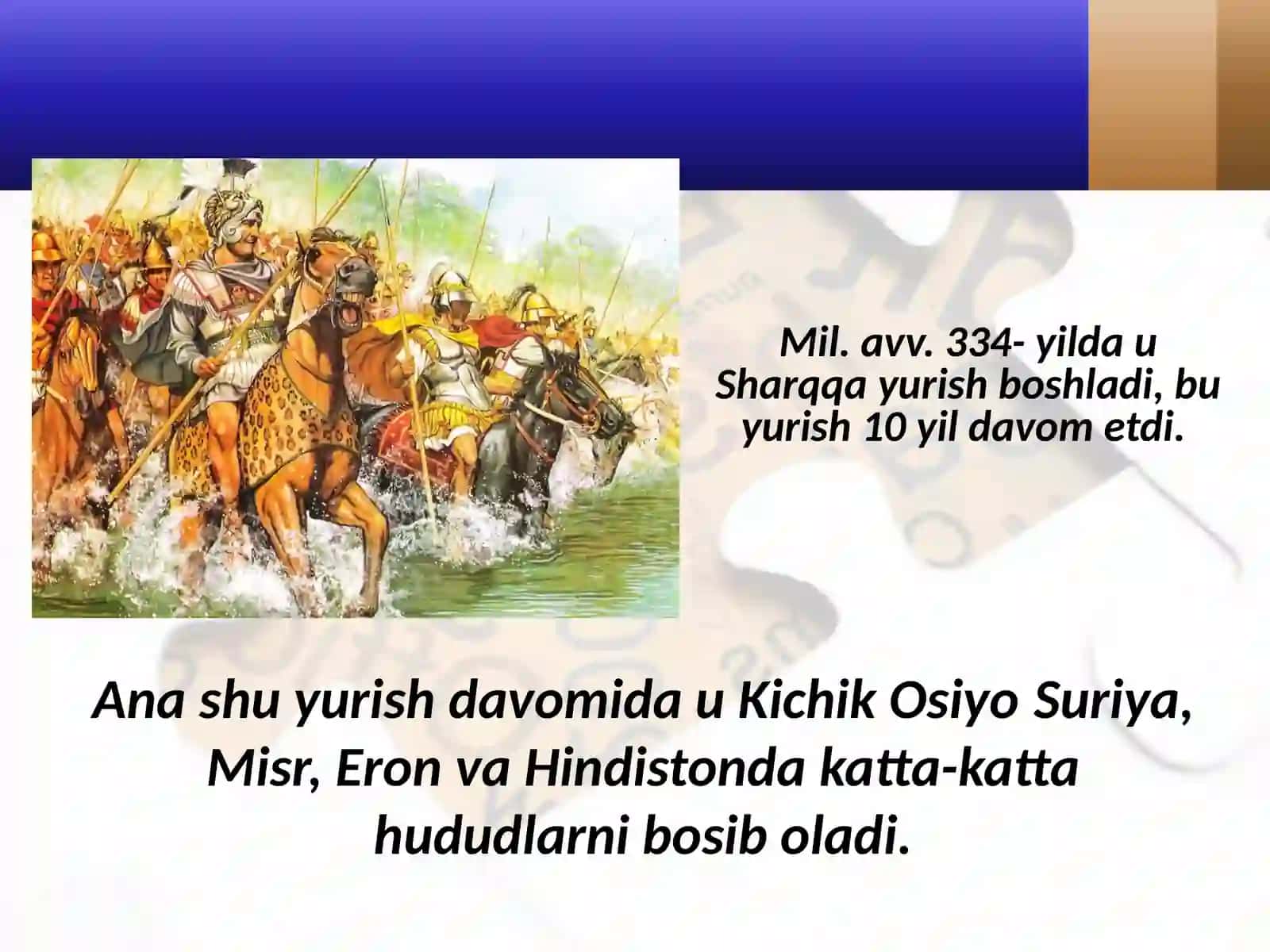 O‘rta Osiyo aholisining yunon – makedon istilochilariga qarshi kurashi 4