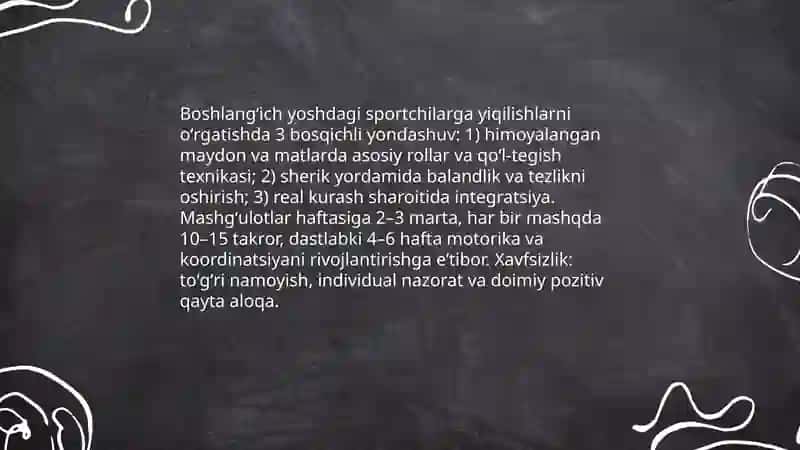 Kurash va uni o'qitish metodikasi 4