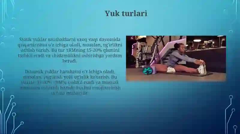 Yuklama Va dam olishni tug’ri navbatlash 4