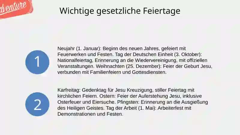 Feiertage in Deutschland 4