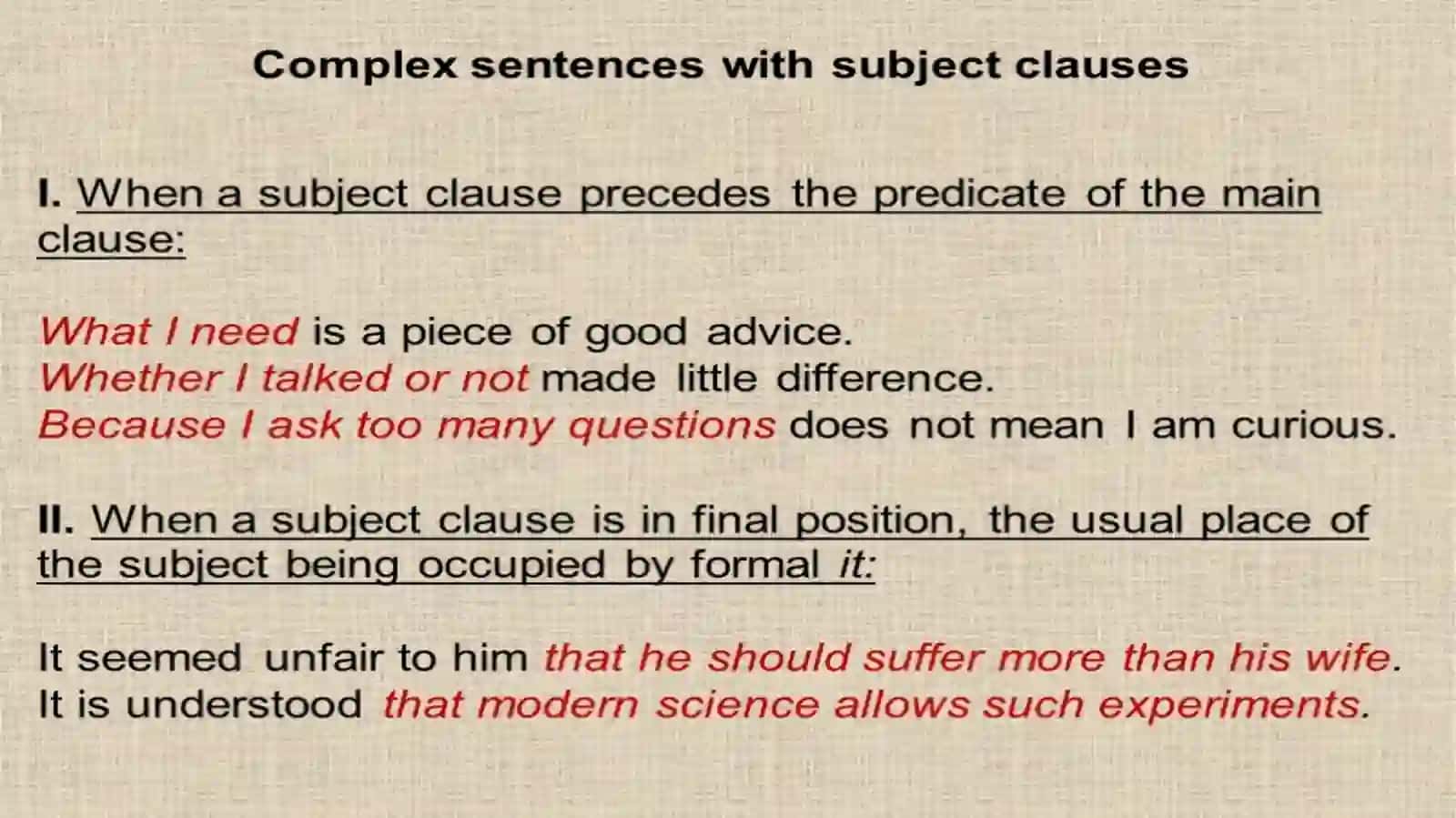 Lecture 8The complex sentence 4
