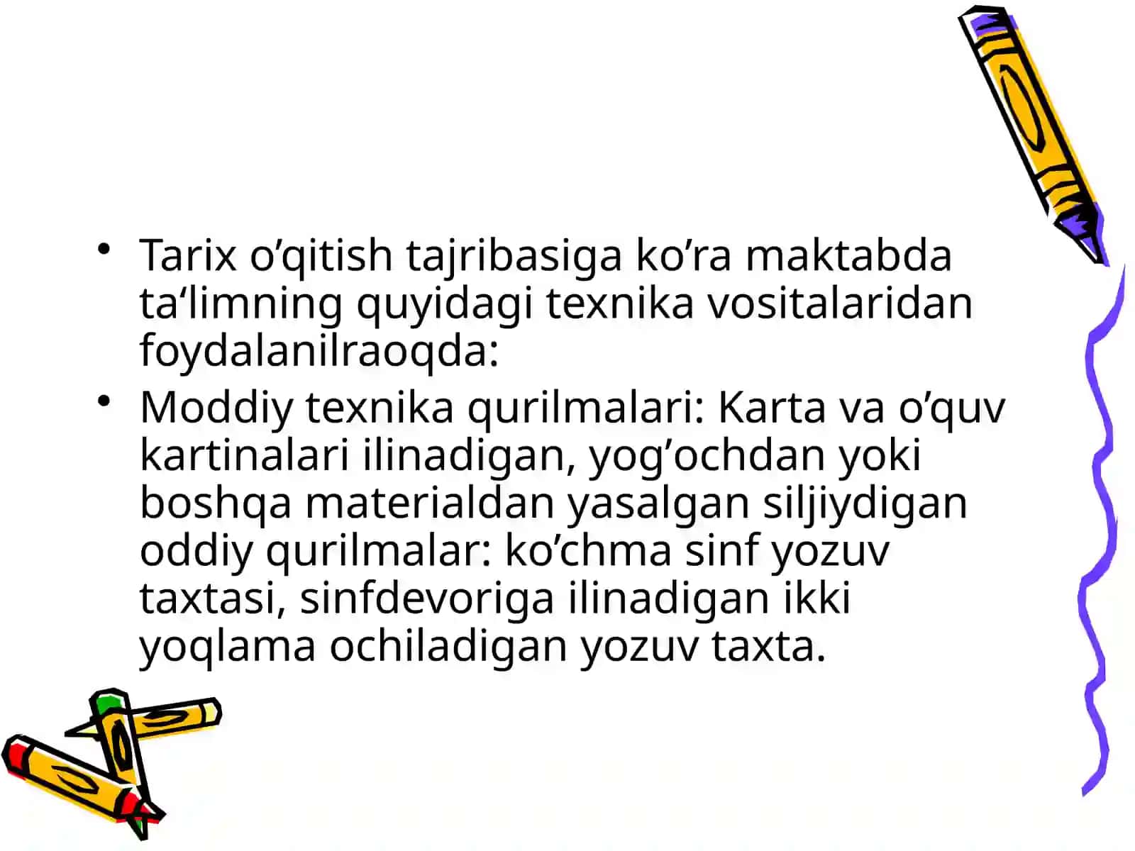 TARIX FANINI O’QITISHDA TEXNIKA VOSITALARIDAN FOYDALANISH 4