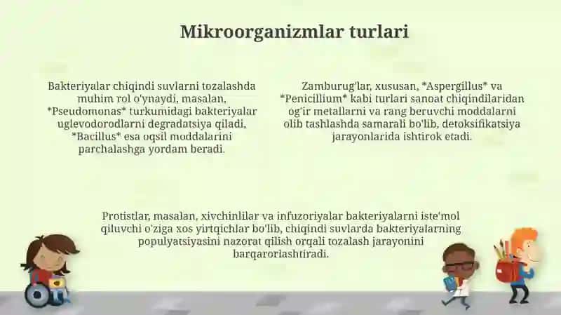 Oqava suvlarni mikroorganizmlar yordamida tozalash 4