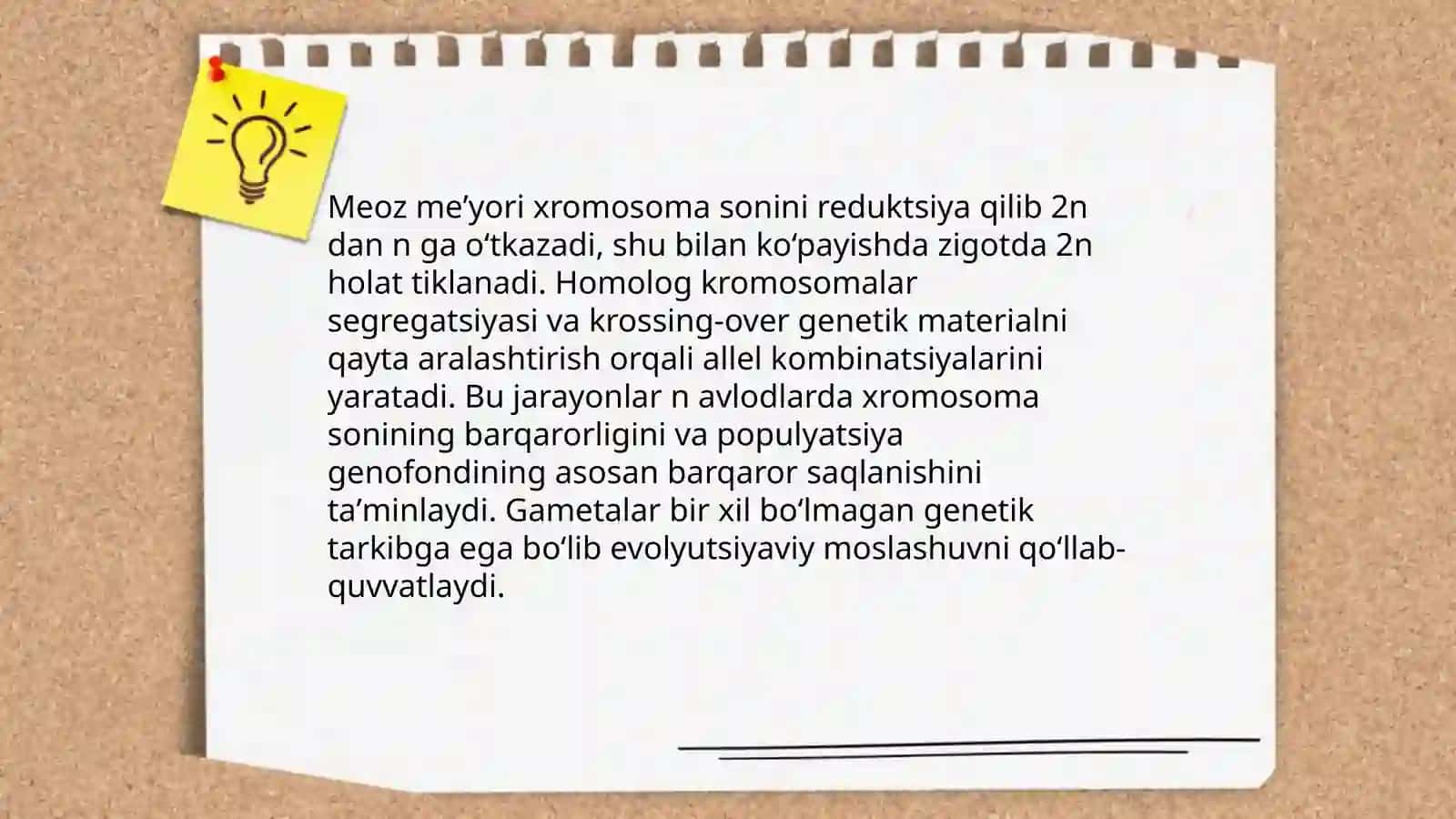 Meyozning biologik ahamiyati 4