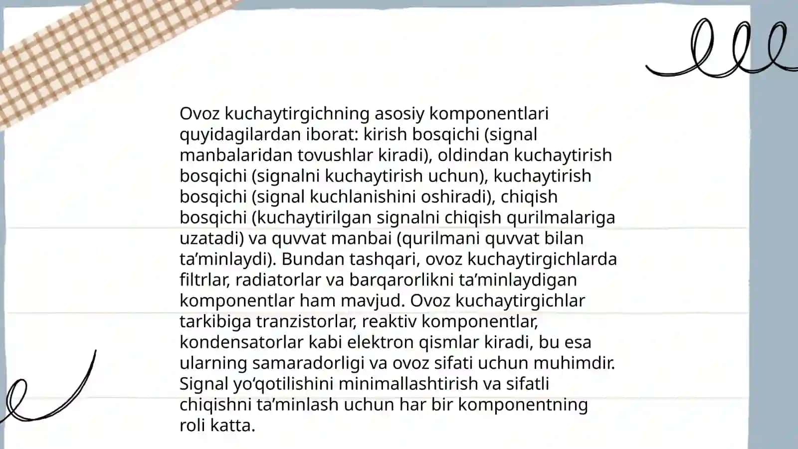 Tranzistor asosida sodda ovoz kuchaytirgich sxemasini loyihalash 4