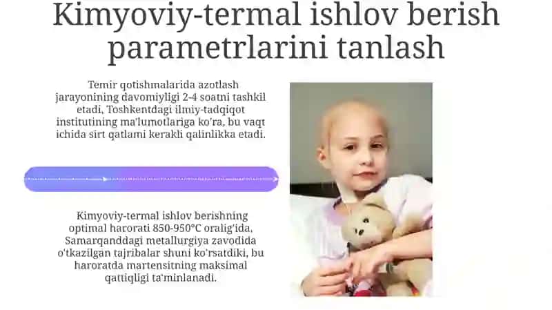Metallarni kimyoviy termik ishlash usulini organish 4
