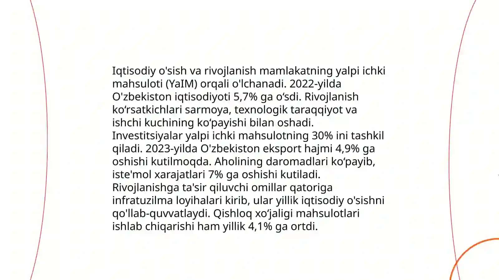 Milliy iqtisodiyotning muvozanatli va mutanosibli rivojlanishi 4