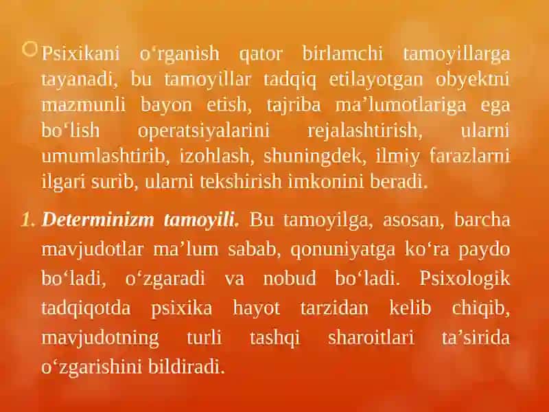 Psixika va uning evolyutsiyasi 4