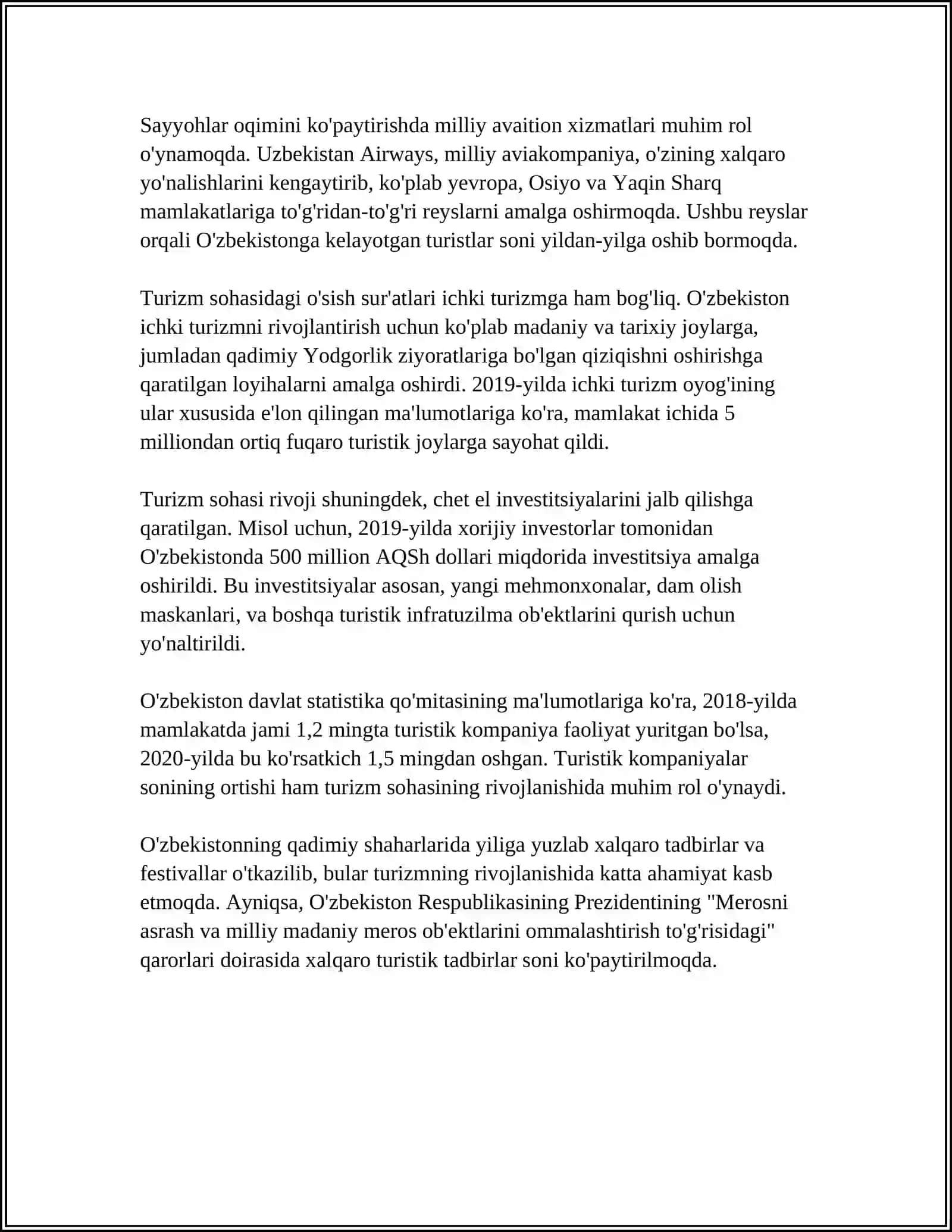 TURIZM SOHASINI RIVOJLANTIRISHDA QADIMIY SHAHARLARNI AHAMIYATI 4