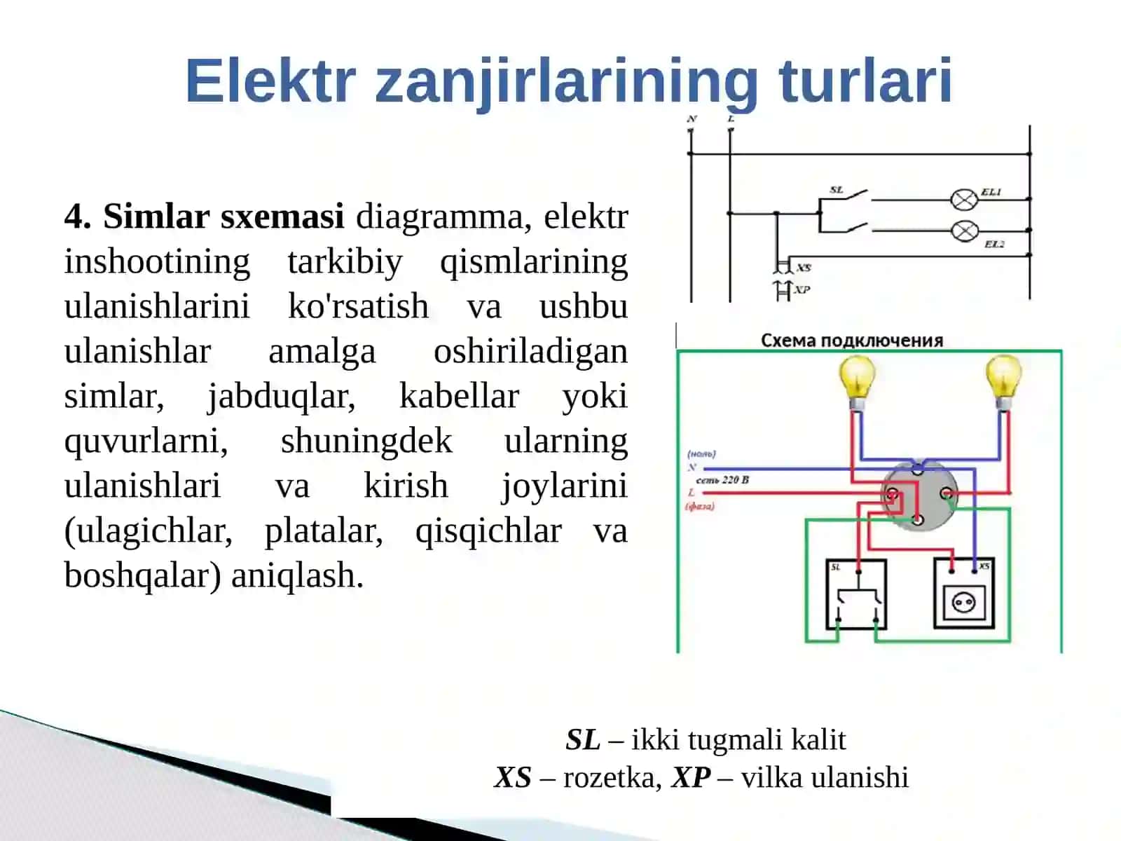 Elektr sxemasi va ularning klassifikatsiyasi 4