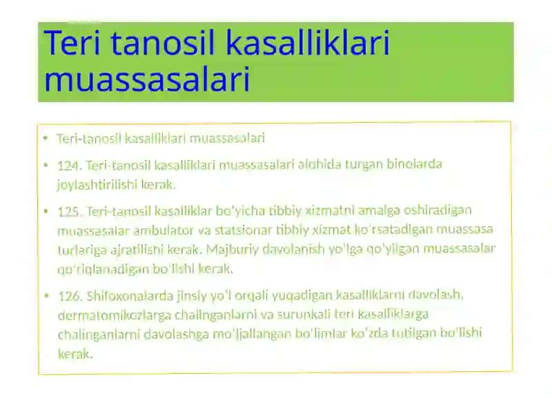 Loyiha materiallari boyicha davolash-profilaktikamuassalarini gigiyenik baholash 4