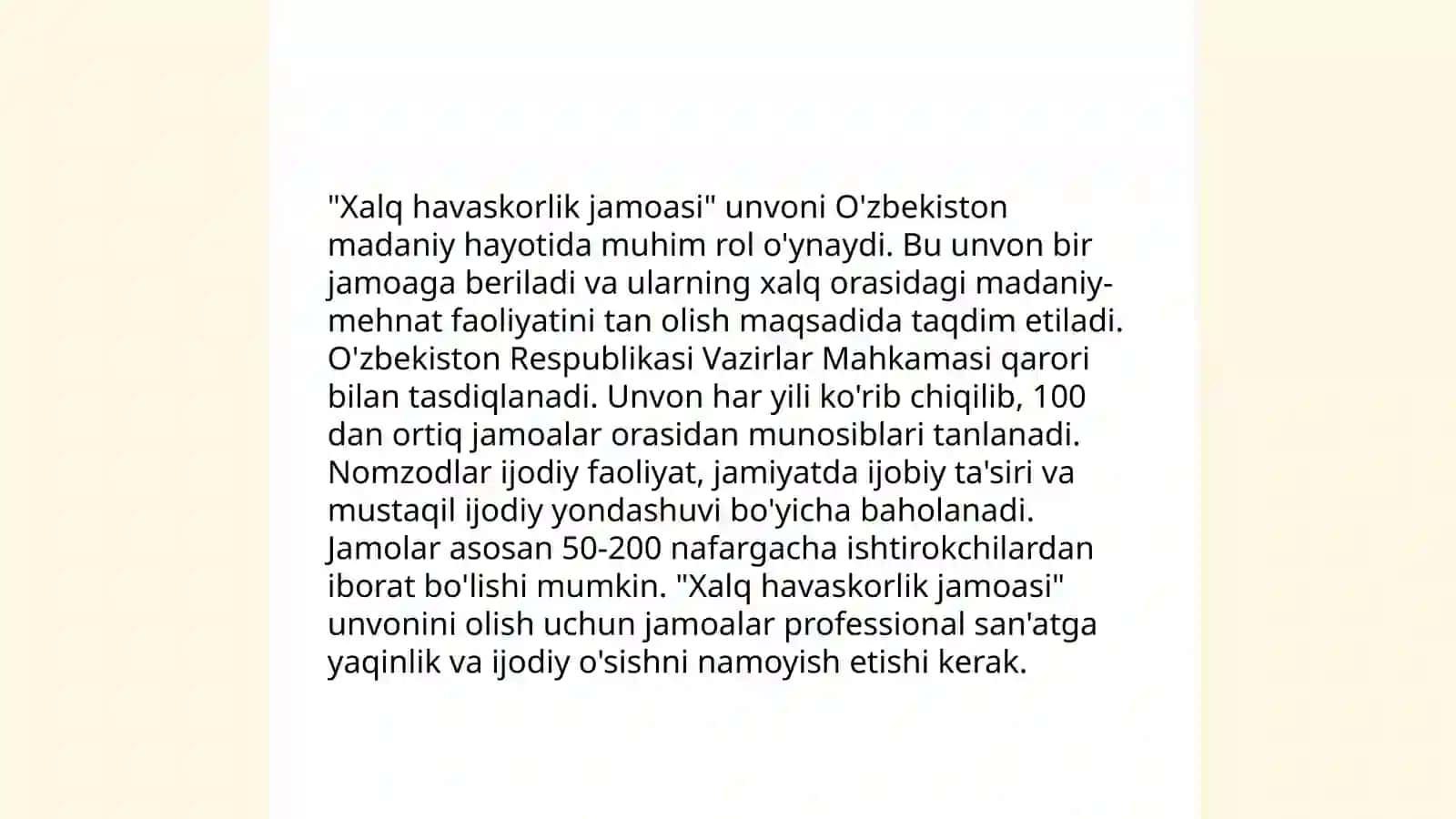 Bolalar namunali jamoasi unvonini olgan 4